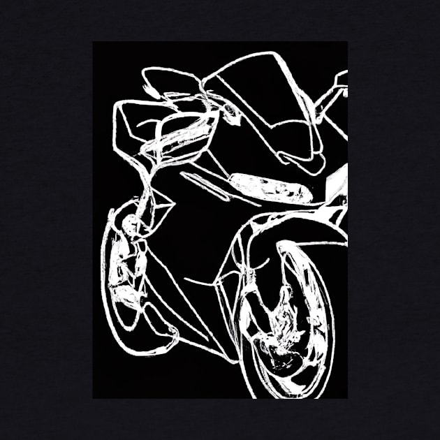 Outline Motorcycle by maxcode